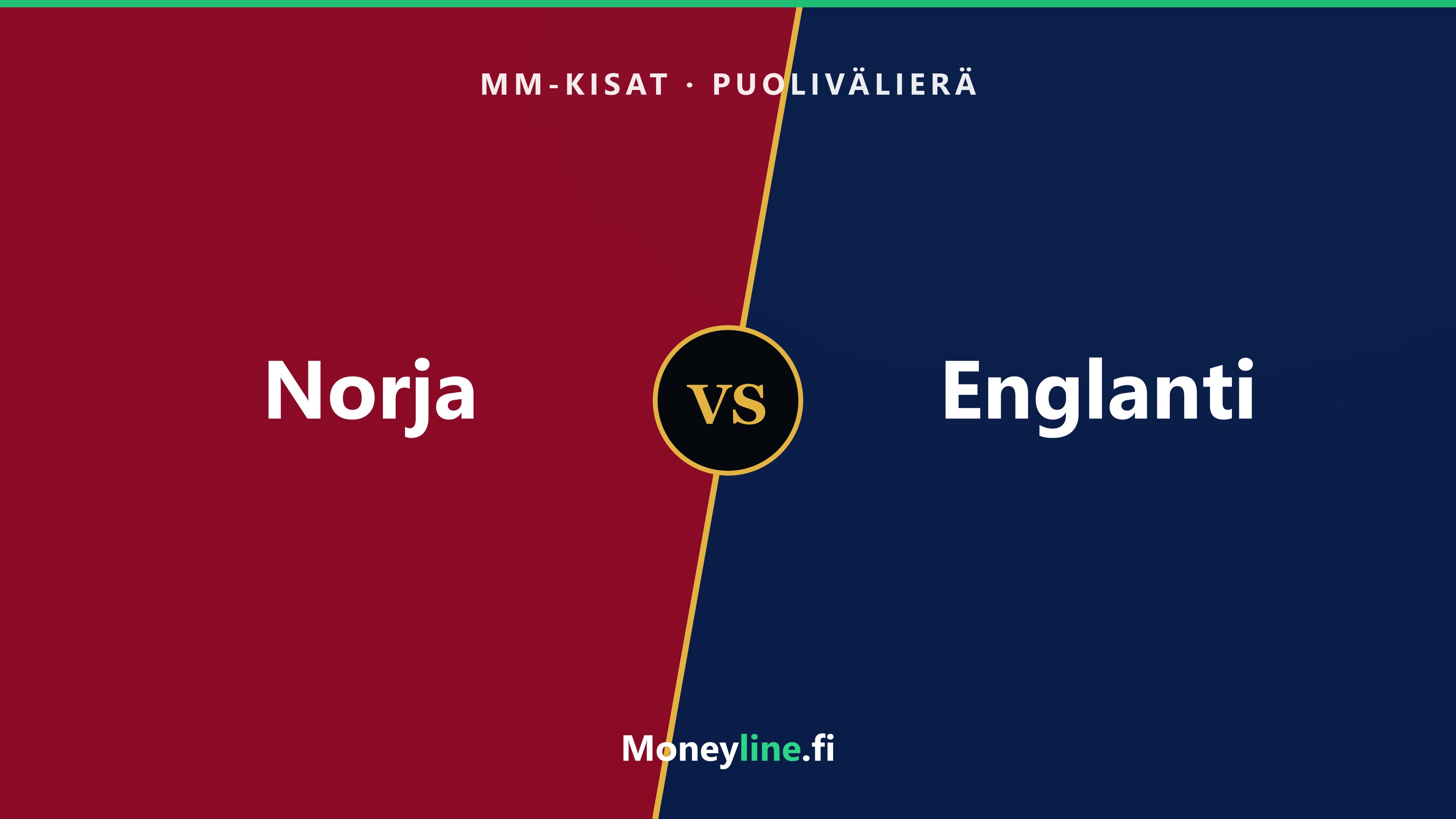 Norja–Englanti MM-puolivälierä: kertoimet ja ennuste
