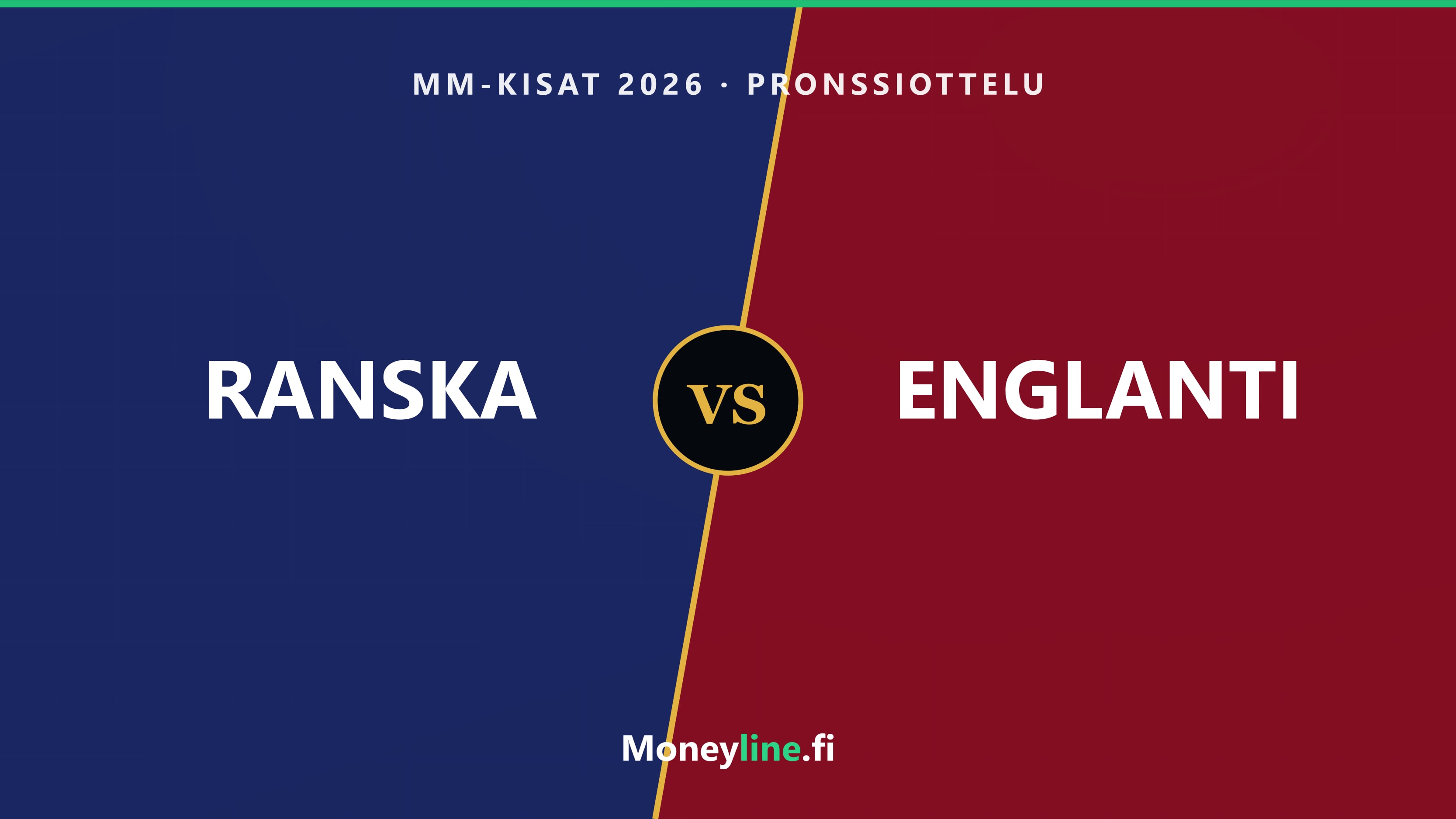 Ranska–Englanti MM-pronssiottelu 2026 – kansikuva joukkueväreillä