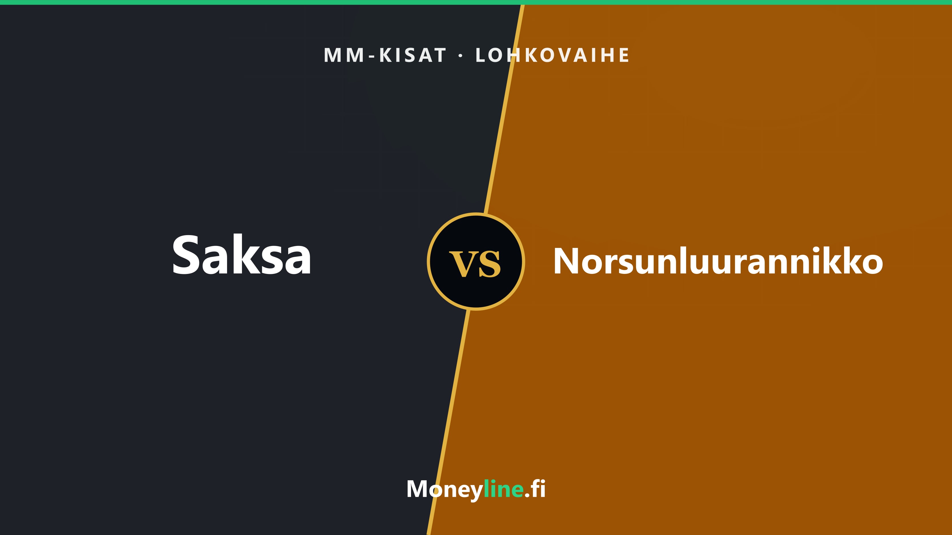 Otteluvisuaali Saksa–Norsunluurannikko, MM-kisojen lohko-ottelu.